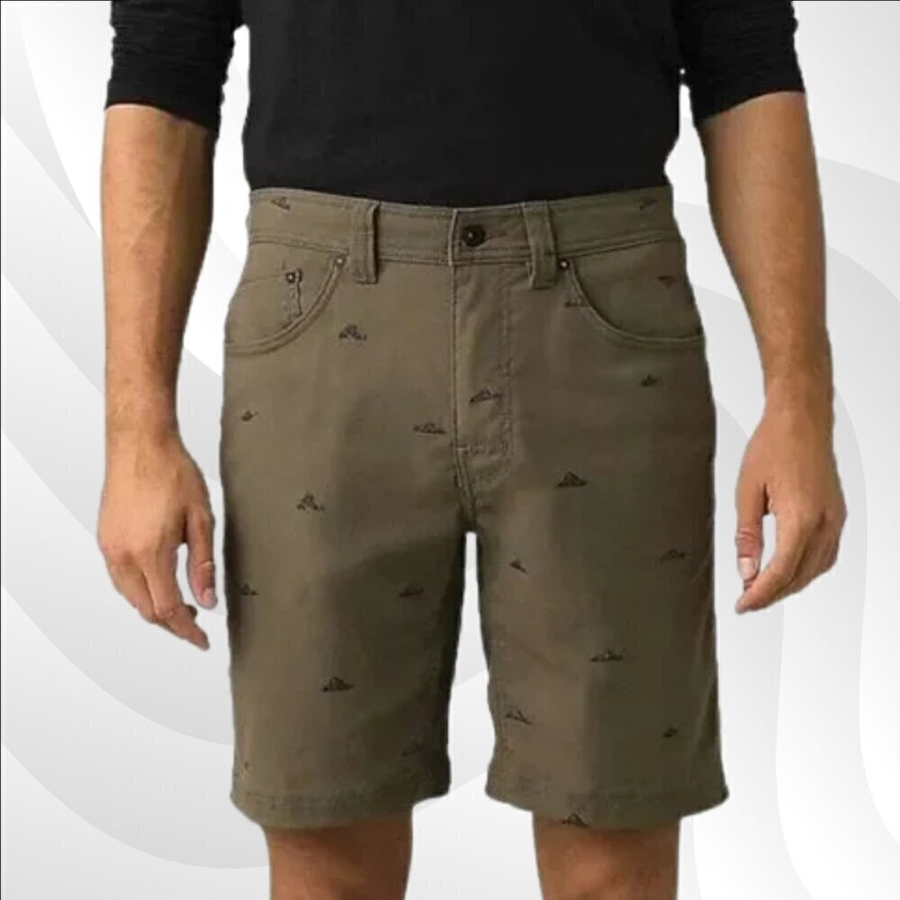 2/$50 Prana Slate Green Crux Rock Brion Shorts Size 30 | Versatile Outdoor Wear